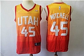 Jazz 45 Donovan Mitchell Multi Color City Edition Nike Swingman Stitched NBA Jersey,baseball caps,new era cap wholesale,wholesale hats